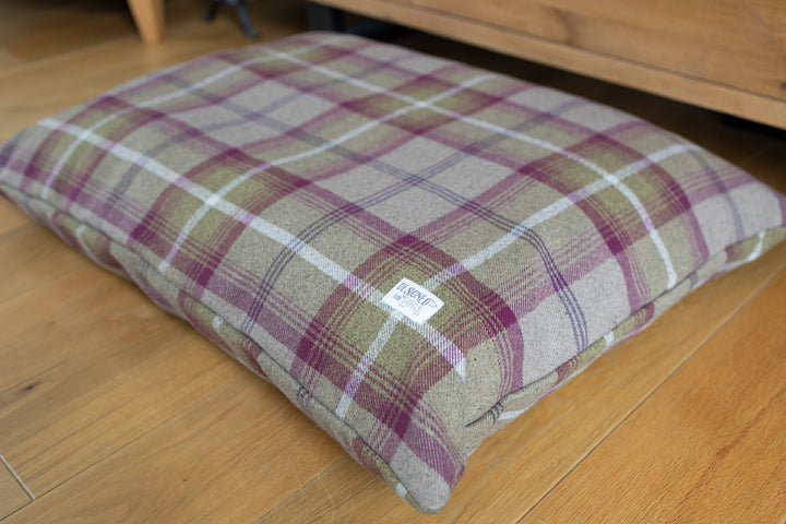 Heather Tartan Pillow Dog Beds