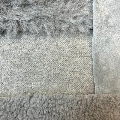 Dove Grey Tweed Doggy Den Bed
