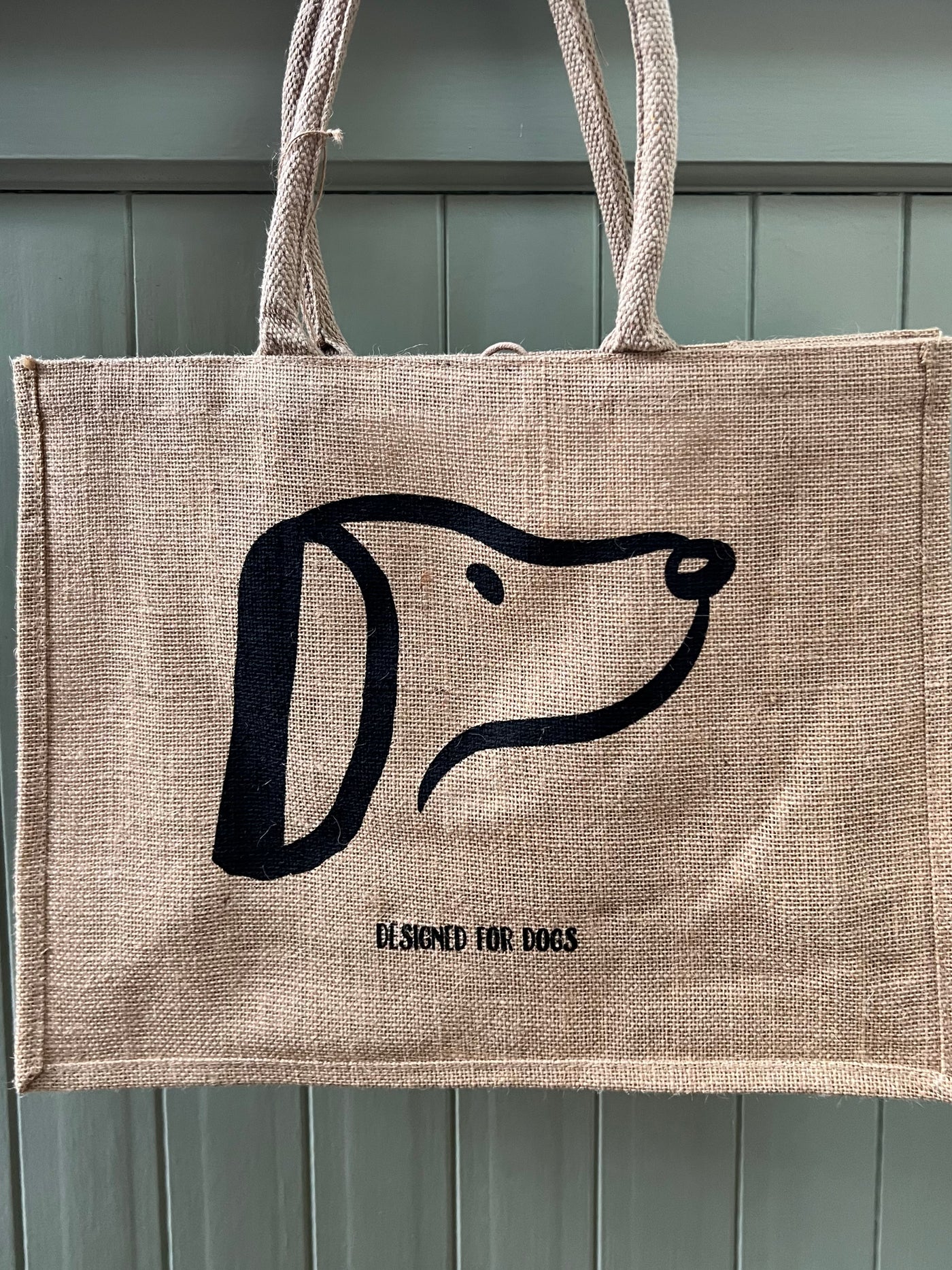 Jute Dog Shopper Bag