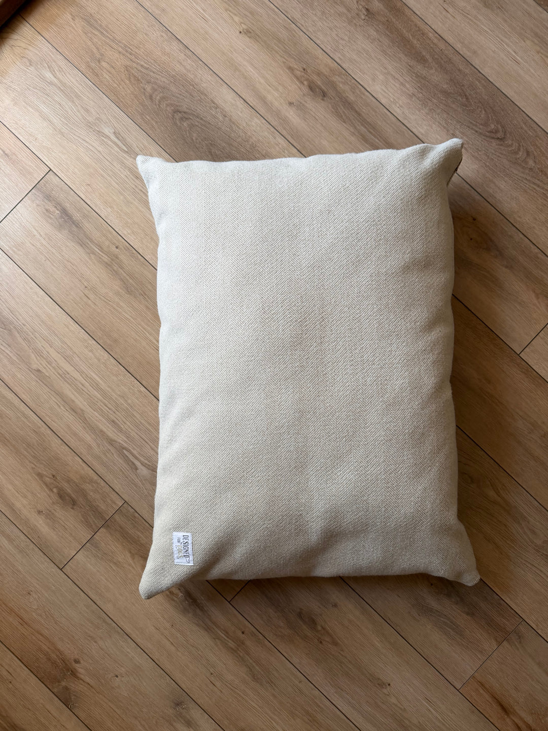 Latte Tweed Pillow Dog Beds