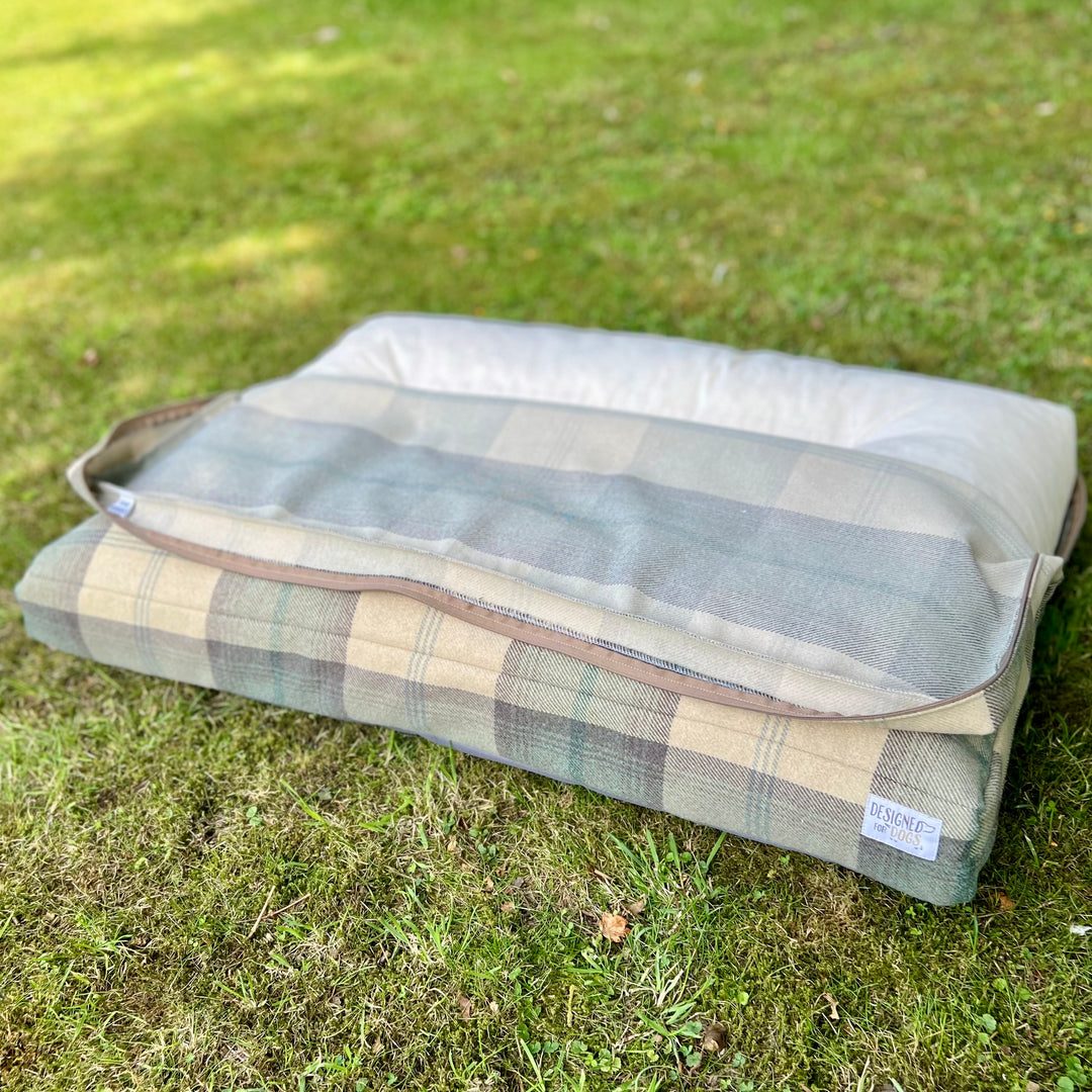 Farmhouse Tartan Mattress Bed