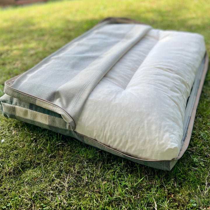 Farmhouse Tartan Mattress Bed