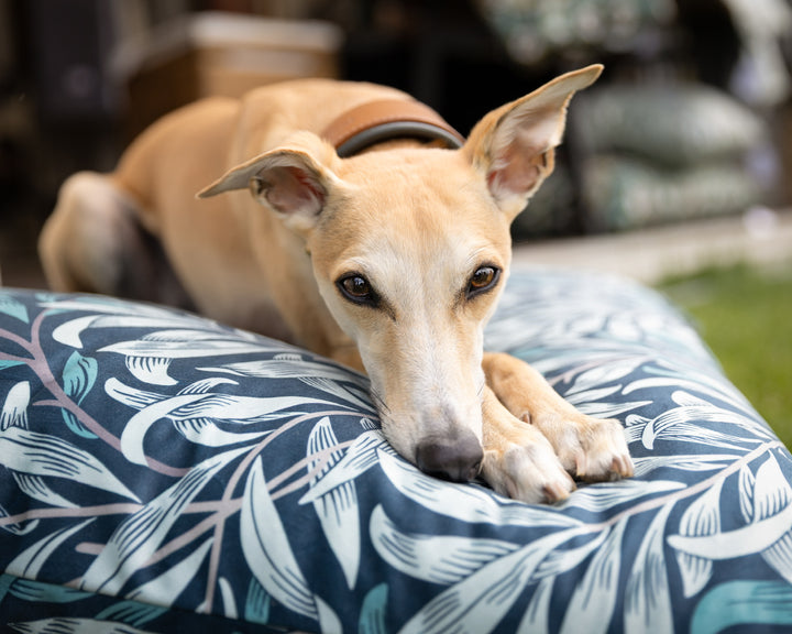 William Morris Teal Blue Willow Bough Pillow Dog Beds