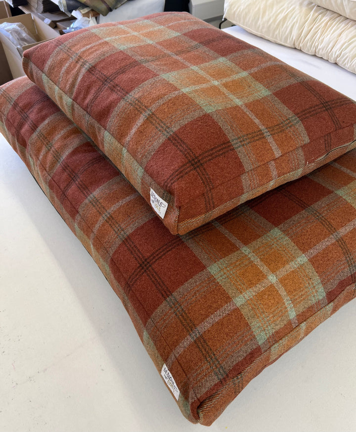 Warm Spice Tartan Mattress Bed