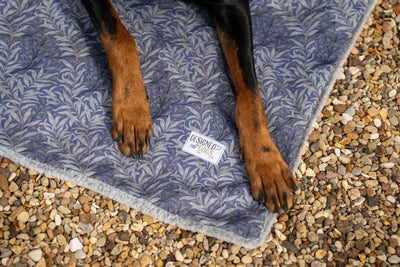 William Morris Waterproof Blankets in Charcoal Willow Bough