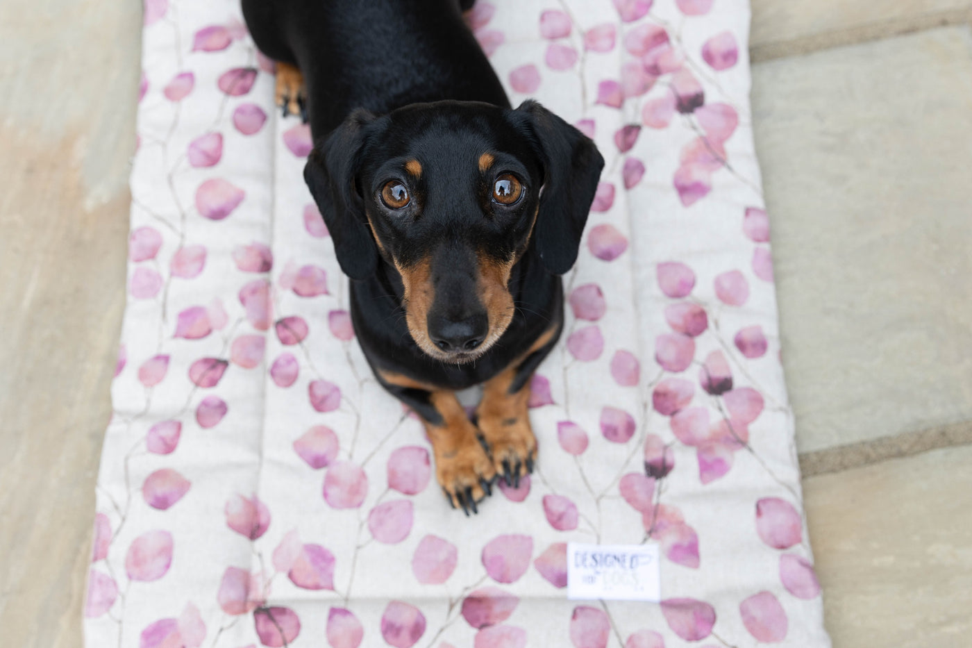 Rose Pink Leaves Cotton Picnic Pads