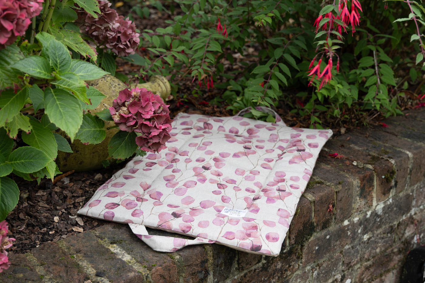 Rose Pink Leaves Cotton Picnic Pads