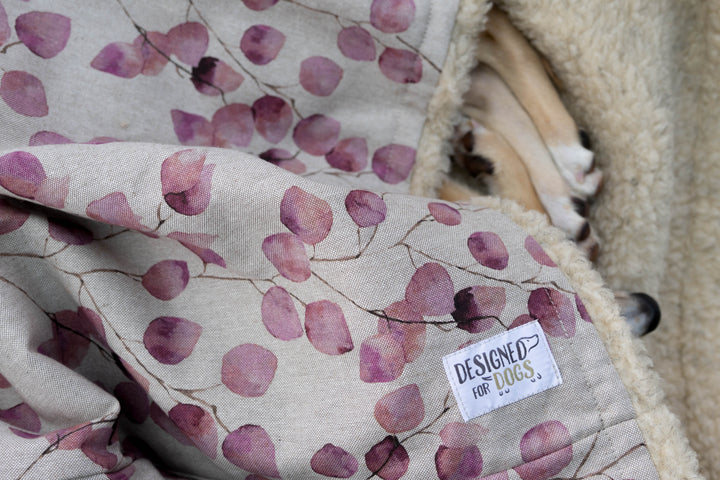 Leaves Blanket in Rose Pink, Navy or Sage Green