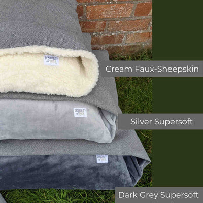 Pewter Tweed Doggy Den Bed