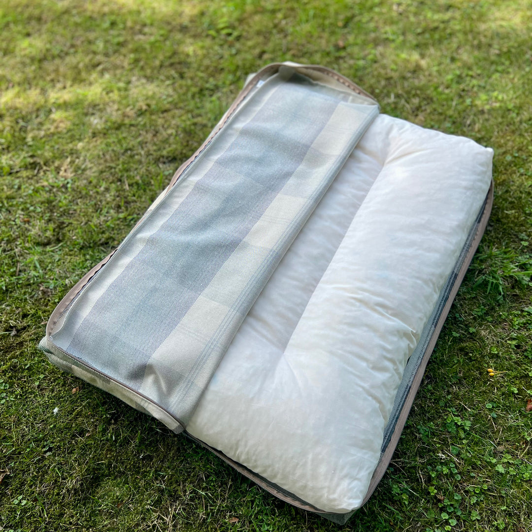 Farmhouse Tartan Mattress Bed
