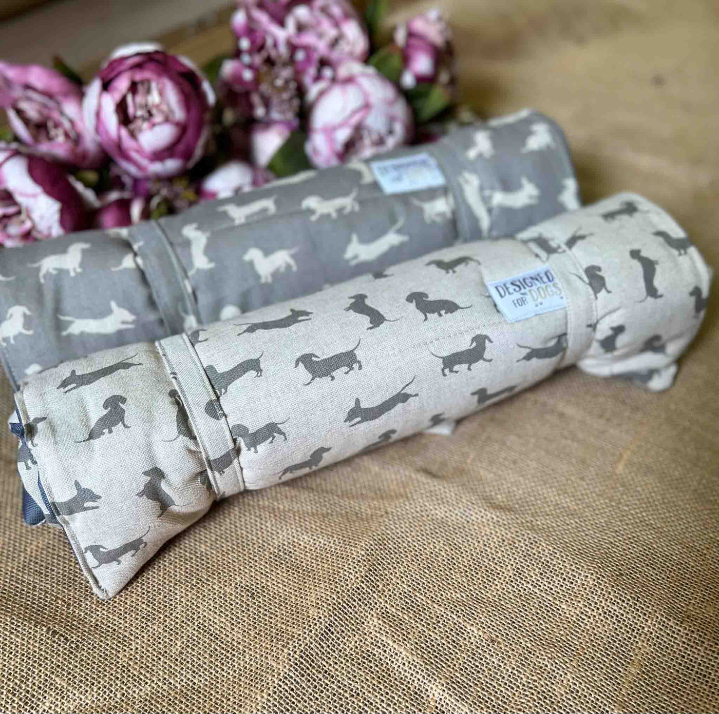 Small Dove Dachshund Picnic Pads