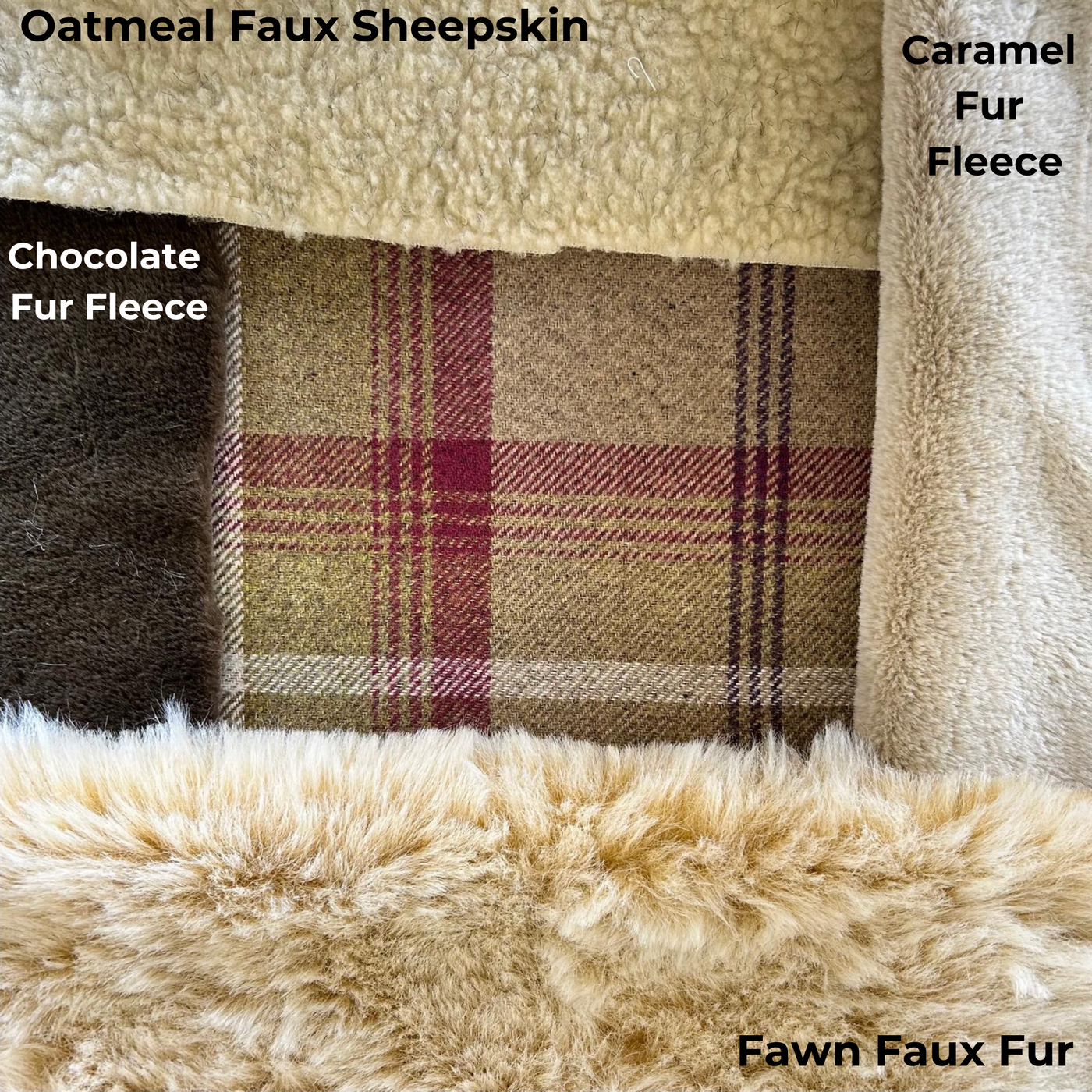 heather dachshund bed #fleece_fawn-faux-fur