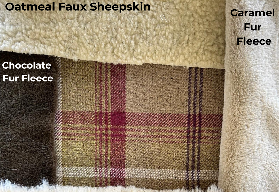 Heather Tartan Doggy Den Bed