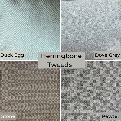 Herringbone Tweed Mattress Bed