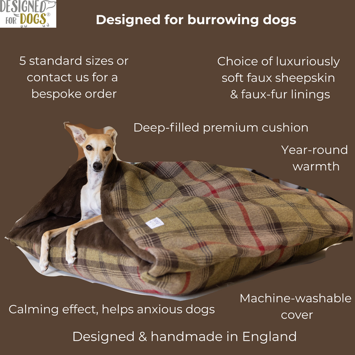 Hunter Tartan Doggy Den Bed