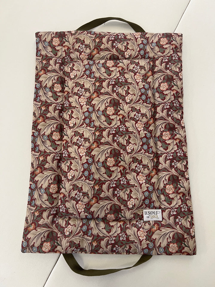 Waterproof Picnic Pads in William Morris Wine