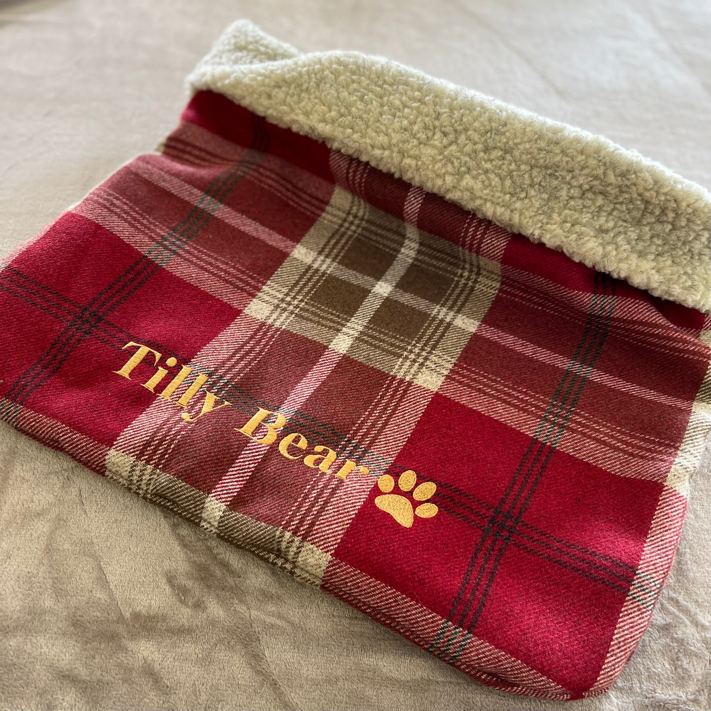 Red Tartan Snuggle Sacks