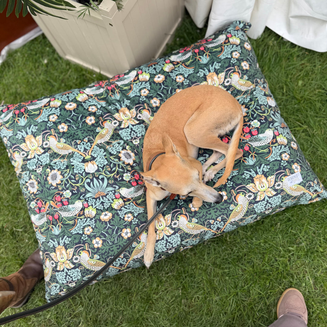 William Morris Ember Strawberry Thief Pillow Dog Beds