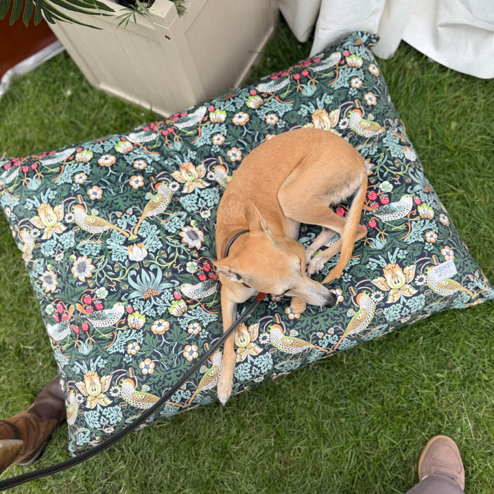 William Morris Ember Strawberry Thief Pillow Dog Beds