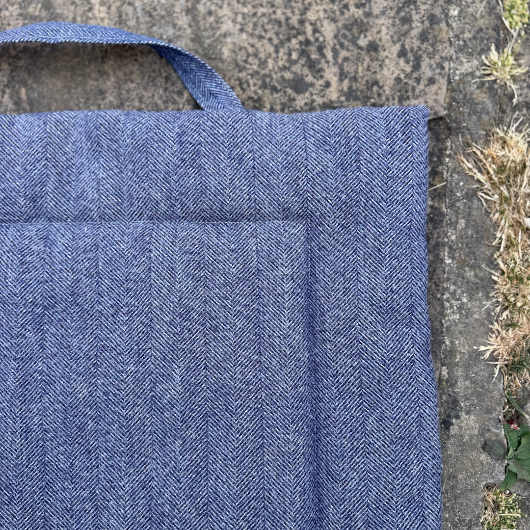 Oxford Blue Tweed Picnic Pads