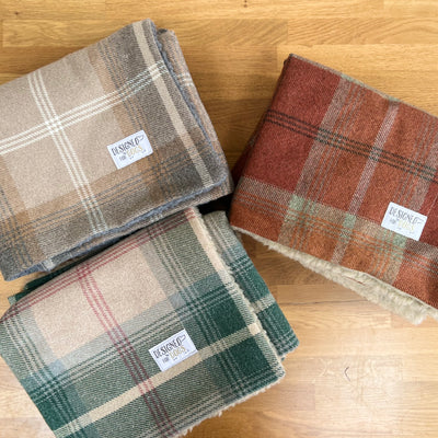 Antique Gold Tartan Blankets