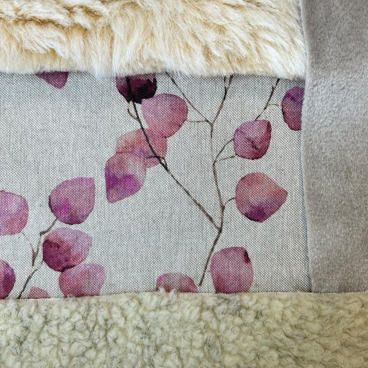 Leaves Blanket in Rose Pink, Navy or Sage Green