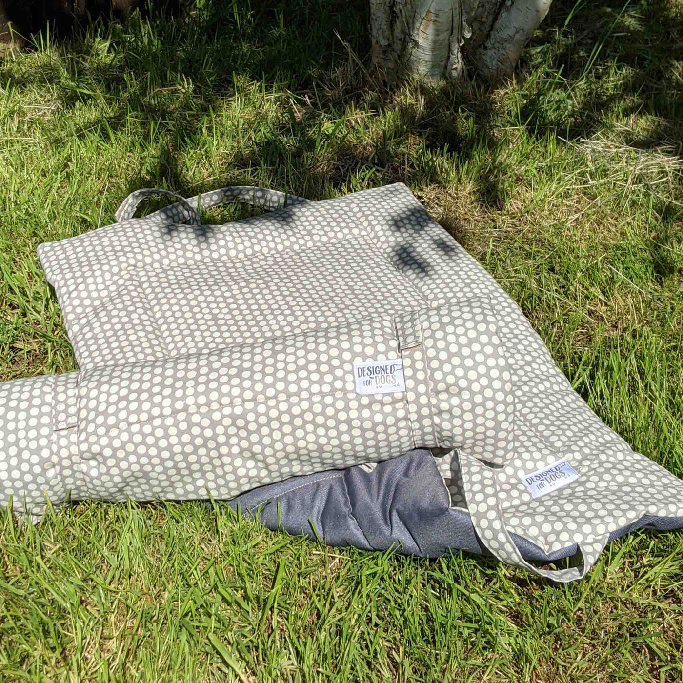 Grey Spotty Picnic Pads - Small & Medium