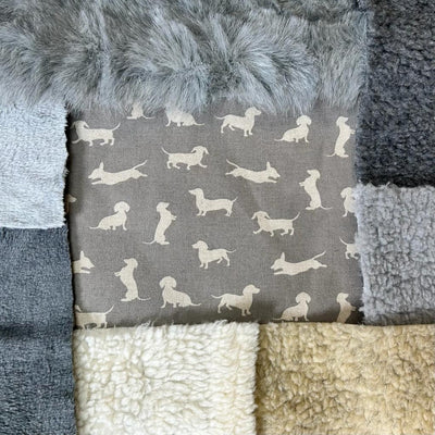 Dove Grey Dachshund Snuggle Sacks