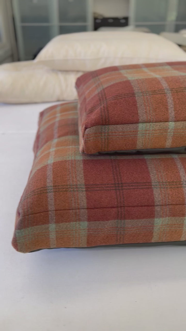 Warm Spice Tartan Mattress Bed