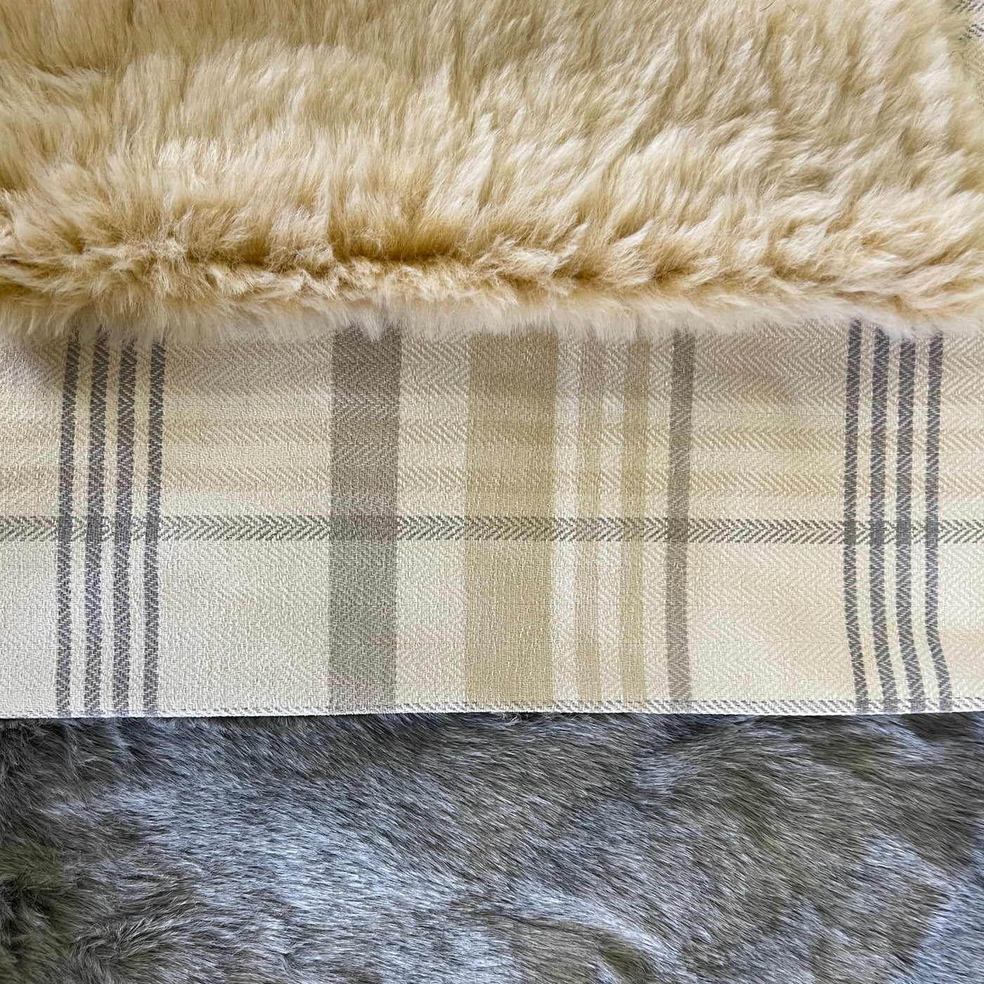 Natural Check Blankets