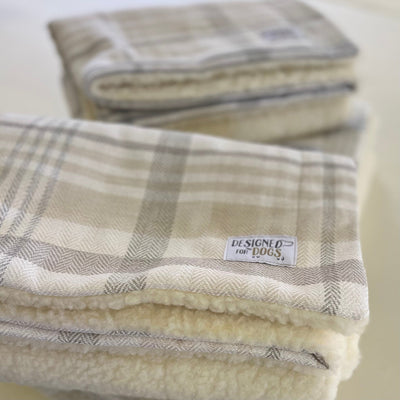Natural Check Blankets
