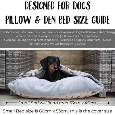 Natural Check Doggy Den Bed