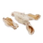 Natural air-dried rabbit ear with hair dog chew treat